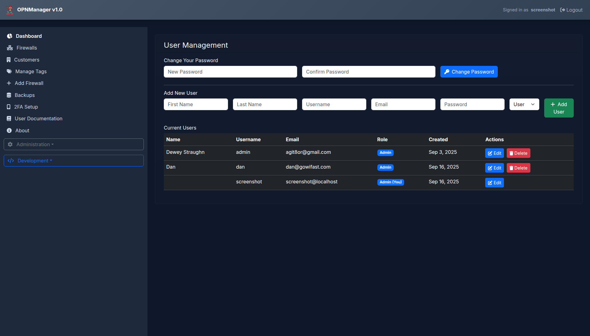 User Management