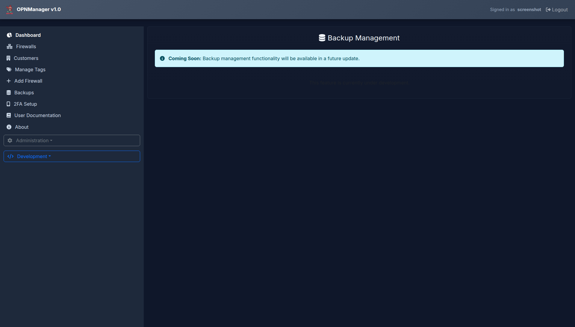Backup Management