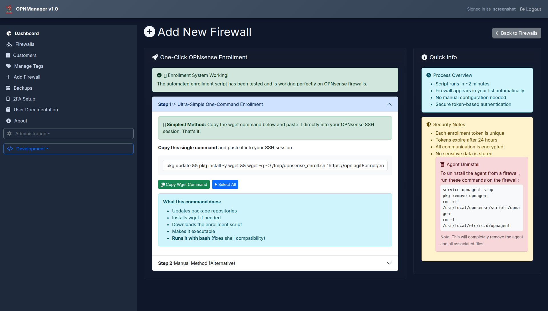Add Firewall